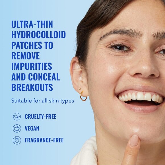 Hydrocolloid Acne Patches - 60 Count, Ultra-Thin Treatment for All Skin Types - Picture 3 of 9